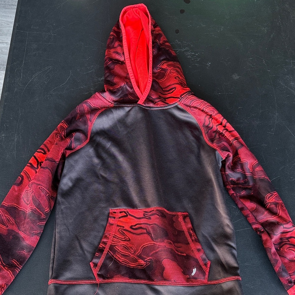 Exertek Red and Black Hooded Sweatshirt kid size 8